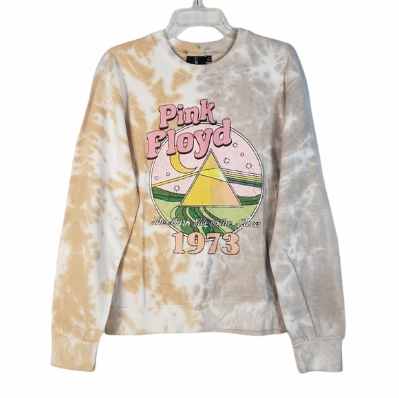 PINK FLOYD Dark Side of the Moon tie dye pullover NWT - Picture 1 of 8